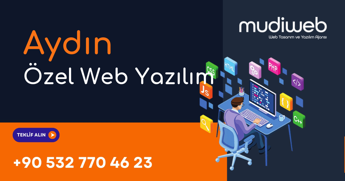 Aydın Özel Web Yazılım - Aydın Özel Yazılım Geliştirme - Profesyonel Yazılım Çözümleri Mudiweb