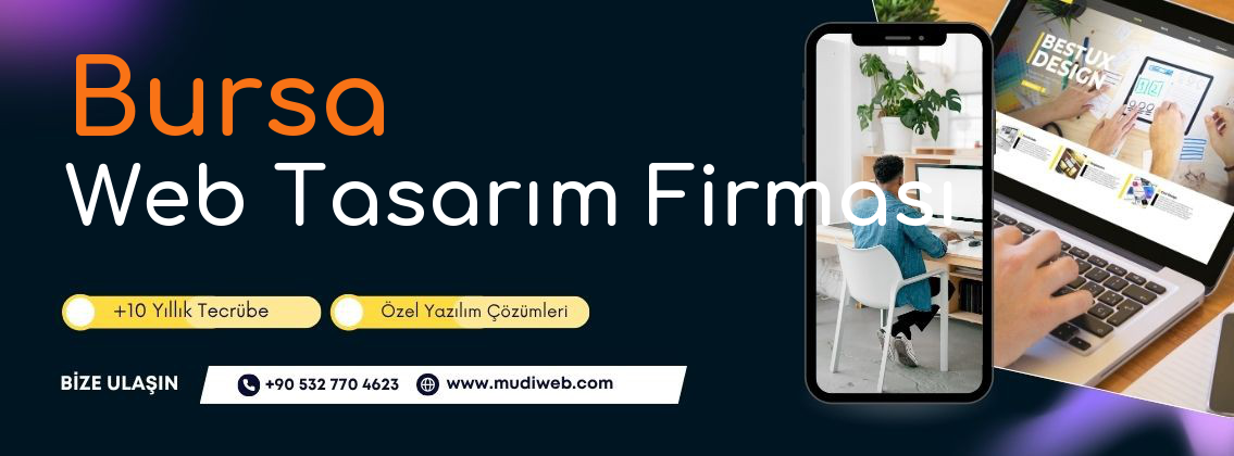 Bursa Web Tasarım Firması - Bursa Web Tasarım Ajansı - Profesyonel Web Tasarım Hizmetleri Mudiweb