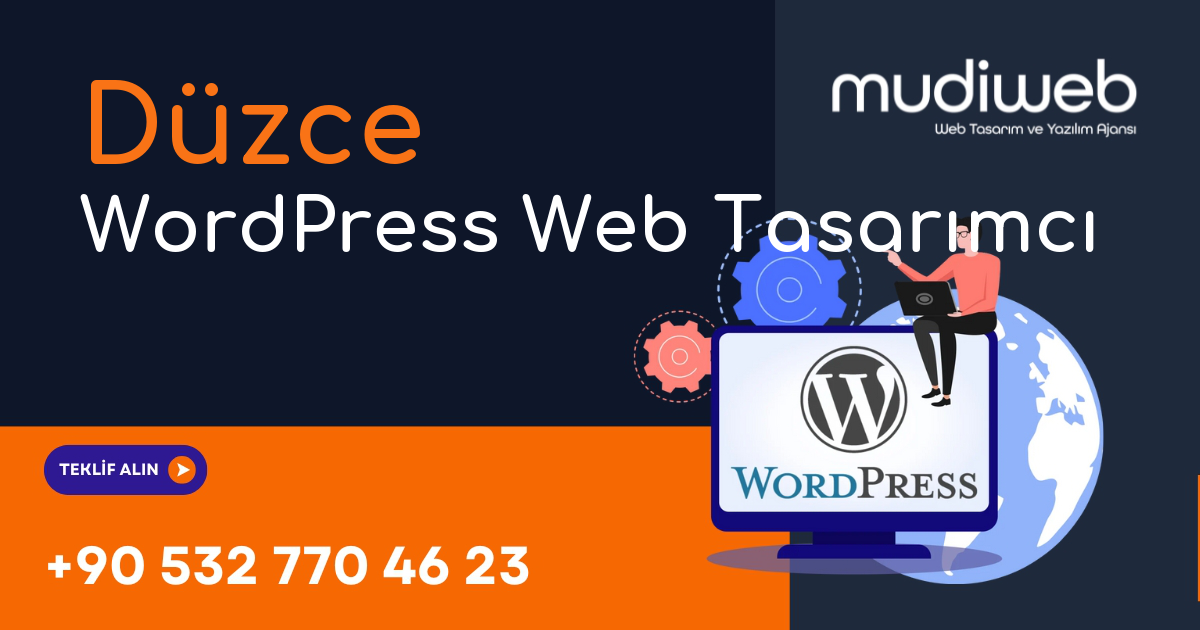Düzce WordPress Web Tasarımcı - Düzce WordPress Web Tasarım Fiyatları - Profesyonel WordPress Web Sitesi Mudiweb