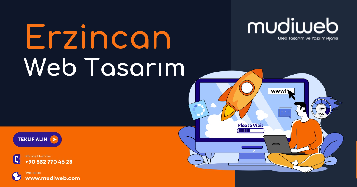 Erzincan Web Tasarımcı - Erzincan Web Tasarım Fiyatları - Website Tasarım Ücreti Mudiweb