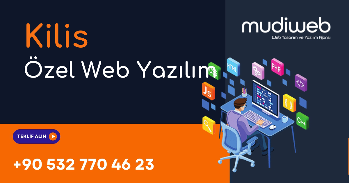 Kilis Özel Web Yazılım - Kilis Özel Yazılım Geliştirme - Profesyonel Yazılım Çözümleri Mudiweb