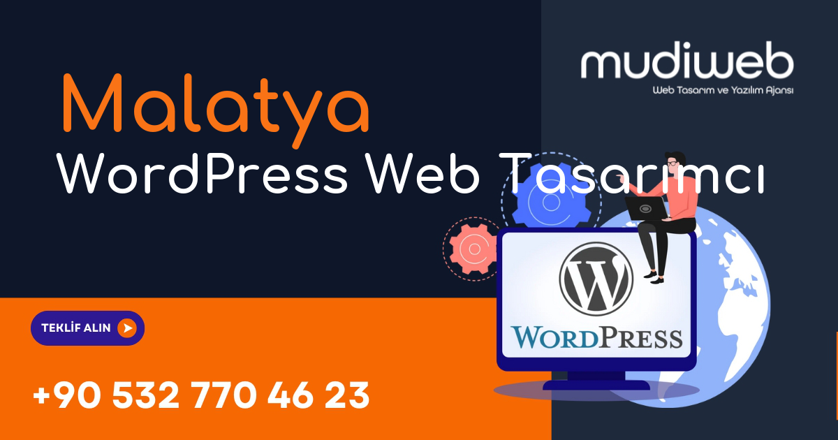 Malatya WordPress Web Tasarımcı - Malatya WordPress Web Tasarım Fiyatları - Profesyonel WordPress Web Sitesi Mudiweb