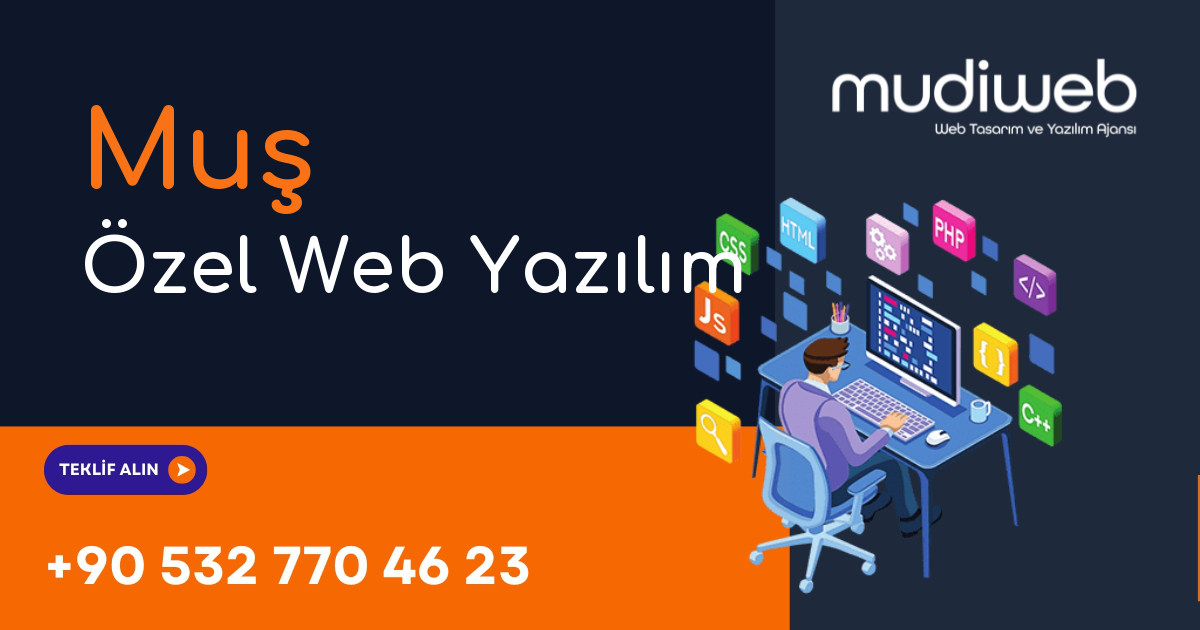 Muş Özel Web Yazılım - Muş Özel Yazılım Geliştirme - Profesyonel Yazılım Çözümleri Mudiweb